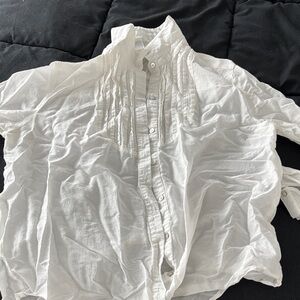 Forever 21 White Button Down Shirt